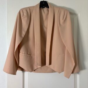 Blush Pink Cape Blazer Size M
